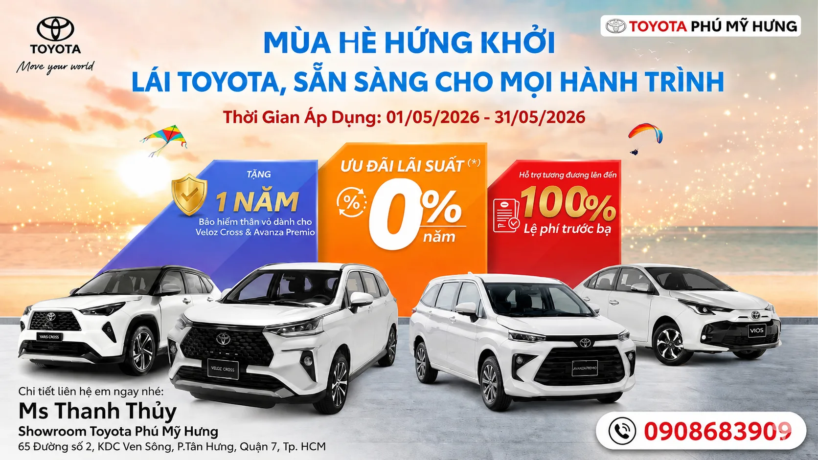MÙA HÈ HỨNG KHỞI – LÁI TOYOTA, SẴN SÀNG CHO MỌI HÀNH TRÌNH – T5/2026